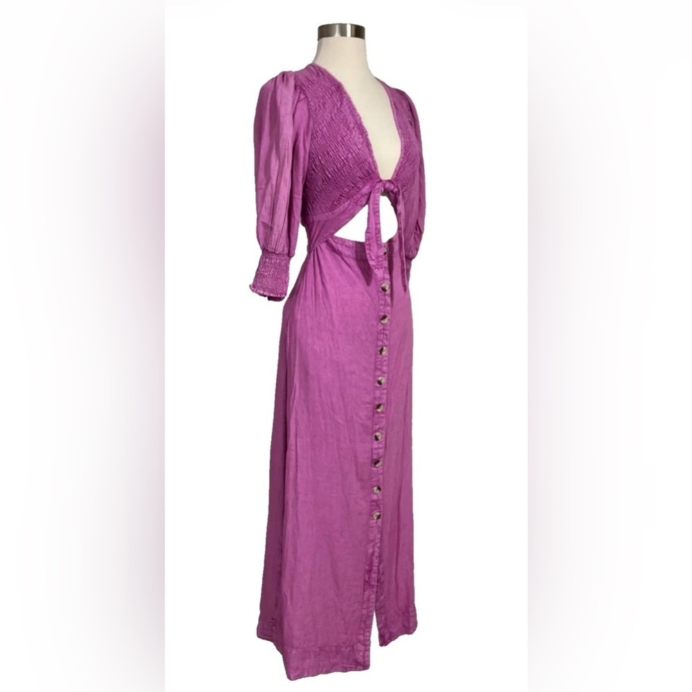 Free People String of Hearts Maxi Dress in Pink Size XS - Picture 5 of 11